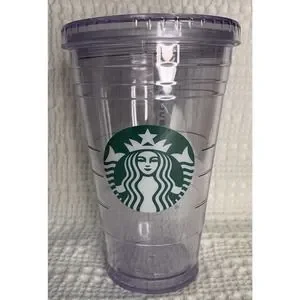 Starbucks Grande Acrylic Cold Cup – Clear Double Walled Tumbler, 16 Oz, New With Tag
